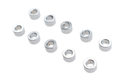 Gardner-Westcott Chrome Steel Spacers 1/4 inch Inner Diameter, 7/16 inch Outer Diameter, 3/16 inch Length - Pack of 10