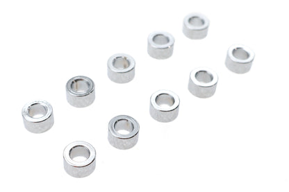 Gardner-Westcott Chrome Steel Spacers 1/4 inch Inner Diameter, 7/16 inch Outer Diameter, 3/16 inch Length - Pack of 10