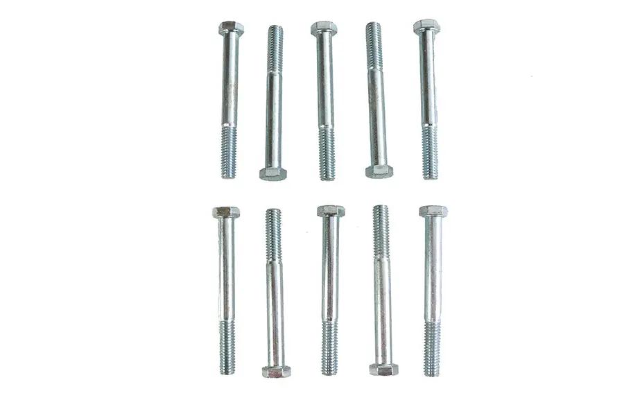 Gardner-Westcott Hex Cap Bolt Zinc Finish 3/8 inch x 3-1/2 inch, Coarse Thread, Pack of 10 by Gardner-Westcott