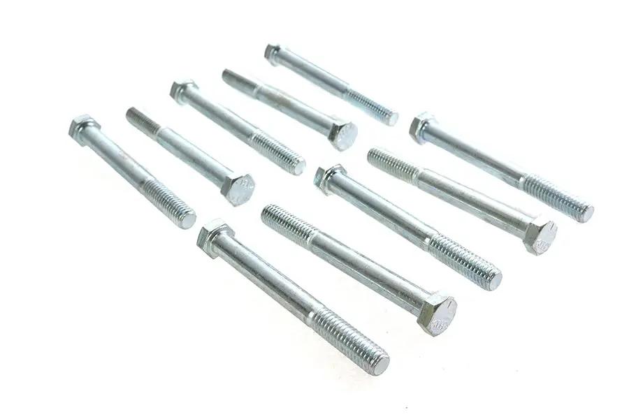 Gardner-Westcott Hex Cap Bolt Zinc Finish 3/8 inch x 3-1/2 inch, Coarse Thread, Pack of 10 by Gardner-Westcott