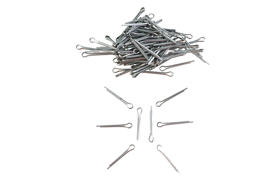 V-Twin Zinc Plated Cotter Pins 1/16 inch x 5/8 inch, Pack of 100