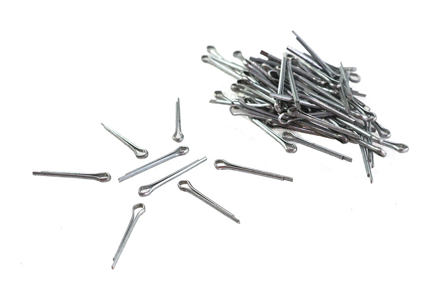V-Twin Zinc Plated Cotter Pins 1/16 inch x 5/8 inch, Pack of 100
