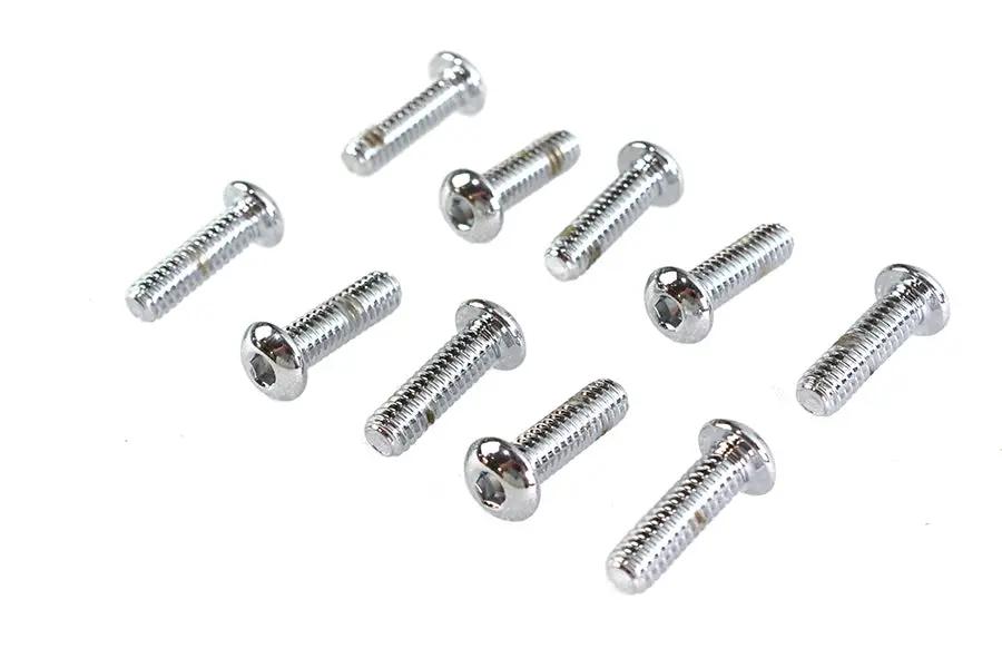 Colony BHC-831 Allen Button Head Screws, 1/4 inch x 7/8 inch, Chrome Finish, Coarse Threads by Colony