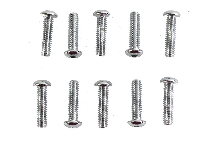 Gardner-Westcott Allen Button Head Screws Chrome 1/4 inch x 1 inch, Coarse Thread, Pack of 50 by Gardner-Westcott