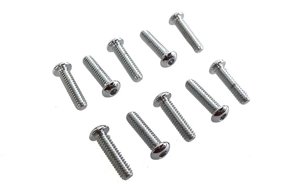 Gardner-Westcott Allen Button Head Screws Chrome 1/4 inch x 1 inch, Coarse Thread, Pack of 50 by Gardner-Westcott