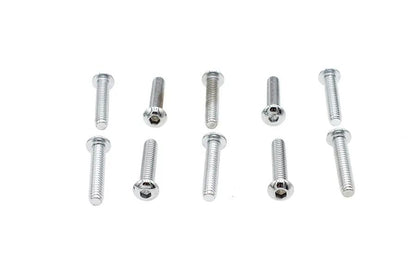 Colony BHC-834 Allen Button Head Screws, Chrome Finish, 1/4 inch x 1-1/4 inch by Colony