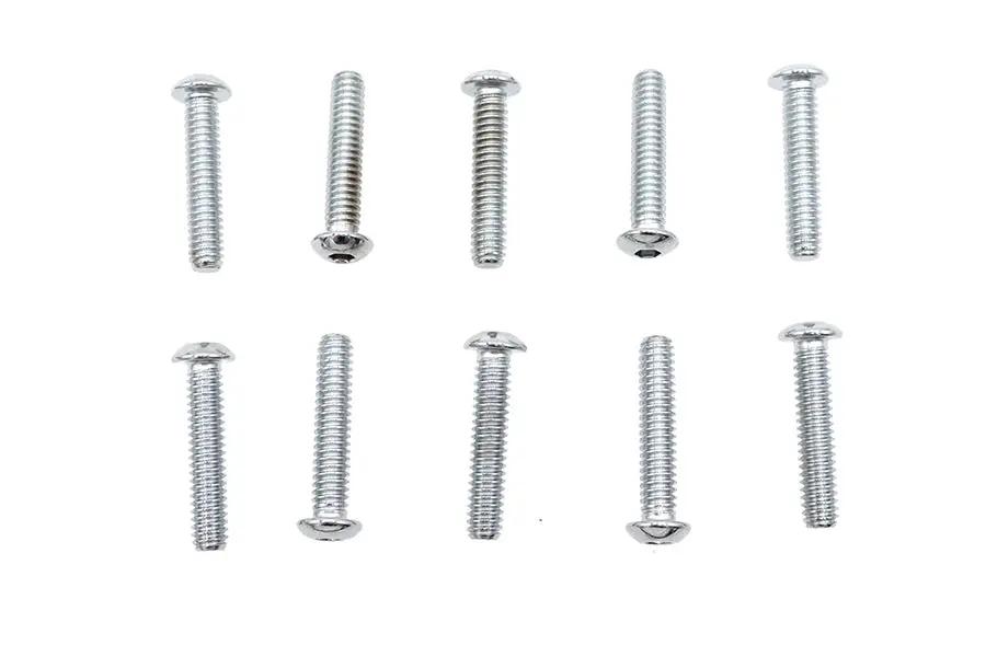 Colony BHC-834 Allen Button Head Screws, Chrome Finish, 1/4 inch x 1-1/4 inch by Colony