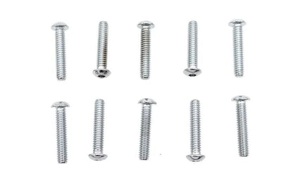 Colony BHC-834 Allen Button Head Screws, Chrome Finish, 1/4 inch x 1-1/4 inch by Colony
