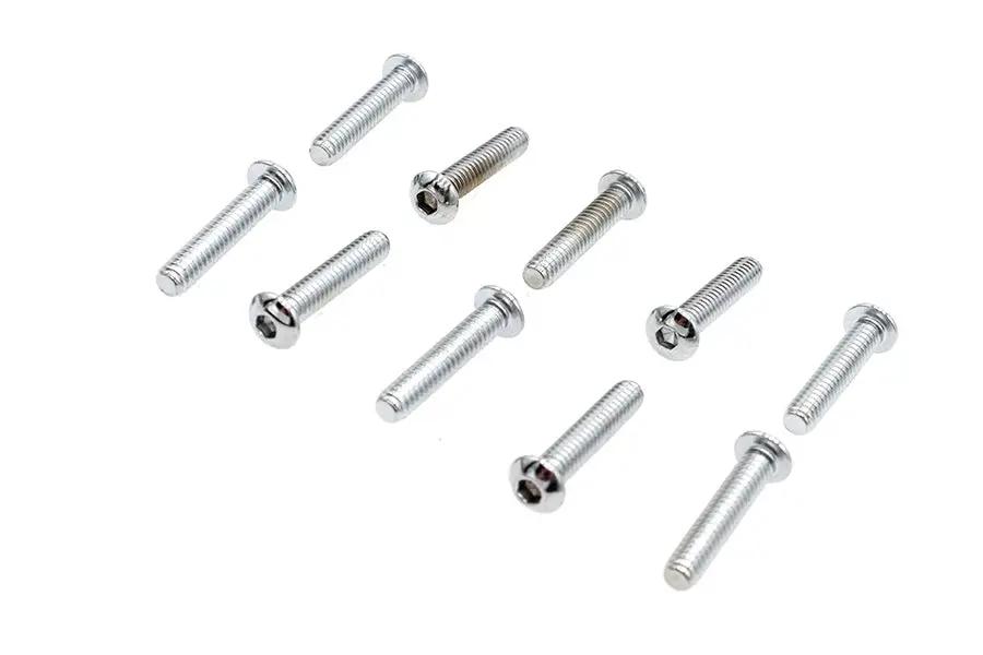 Colony BHC-834 Allen Button Head Screws, Chrome Finish, 1/4 inch x 1-1/4 inch by Colony