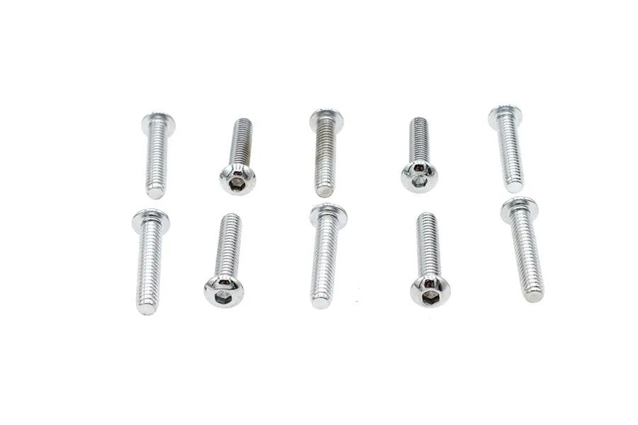 Colony BHC-835 Allen Button Head Screws, Chrome Finish, 1/4 inch x 1-1/2 inch by Colony