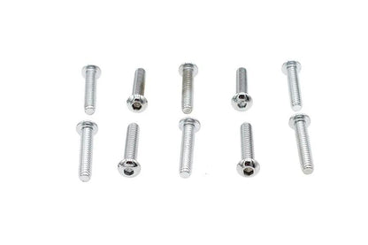 Colony BHC-835 Allen Button Head Screws, Chrome Finish, 1/4 inch x 1-1/2 inch by Colony