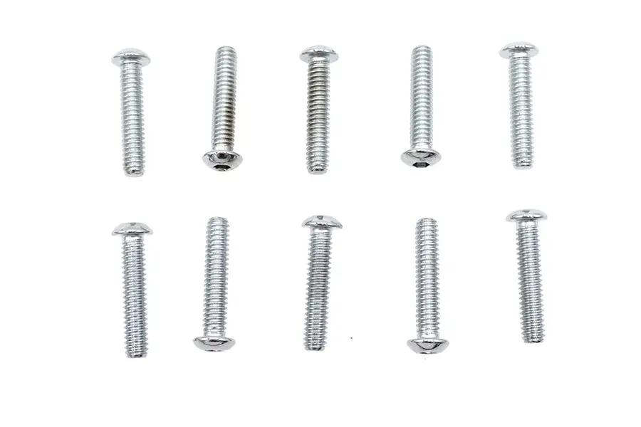 Colony BHC-835 Allen Button Head Screws, Chrome Finish, 1/4 inch x 1-1/2 inch by Colony