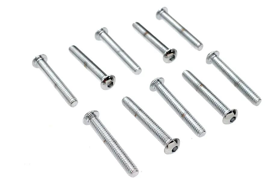 Gardner-Westcott Allen Button Head Screws, Chrome Finish, 1/4 inch x 1-3/4 inch, Part #13222 by Gardner-Westcott