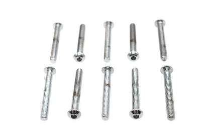 Colony BHC-837 Allen Button Head Screws, 1/4 inch x 2 inch, Chrome Finish by Colony