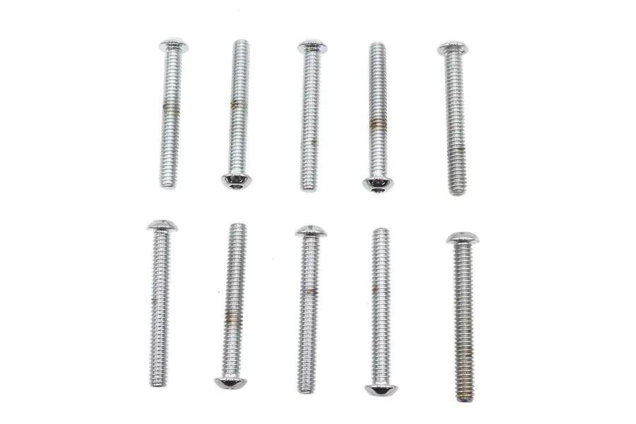 Colony BHC-837 Allen Button Head Screws, 1/4 inch x 2 inch, Chrome Finish by Colony
