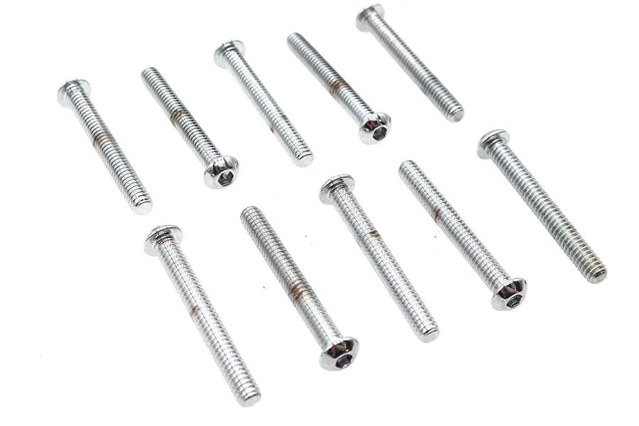 Colony BHC-837 Allen Button Head Screws, 1/4 inch x 2 inch, Chrome Finish by Colony