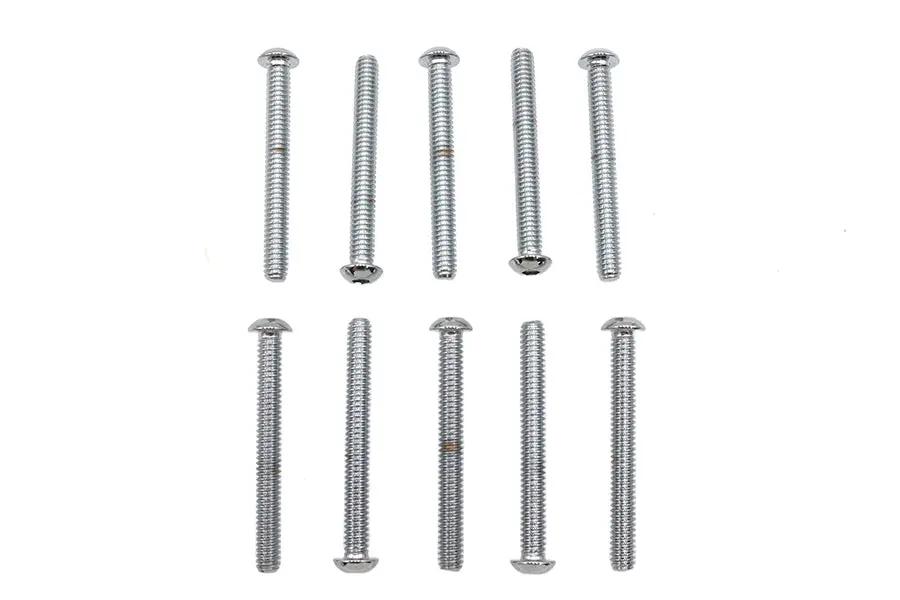 Colony BHC-838 Allen Button Head Screws, Chrome Finish, 1/4 inch x 2-1/4 inch by Colony