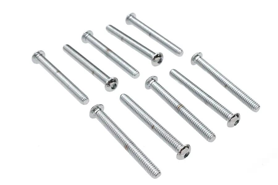 Colony BHC-838 Allen Button Head Screws, Chrome Finish, 1/4 inch x 2-1/4 inch by Colony
