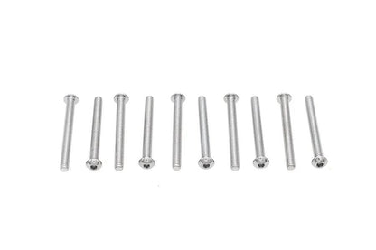 Colony BHC-839 Allen Button Head Screws - 1/4 inch x 2-1/2 inch Chrome Finish Coarse Threads by Colony