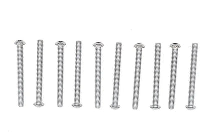 Colony BHC-839 Allen Button Head Screws - 1/4 inch x 2-1/2 inch Chrome Finish Coarse Threads by Colony