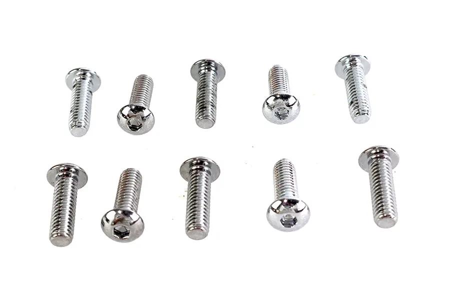 Colony BHC-843 Allen Button Head Screws, 5/16 inch x 1 inch, Chrome Finish by Colony