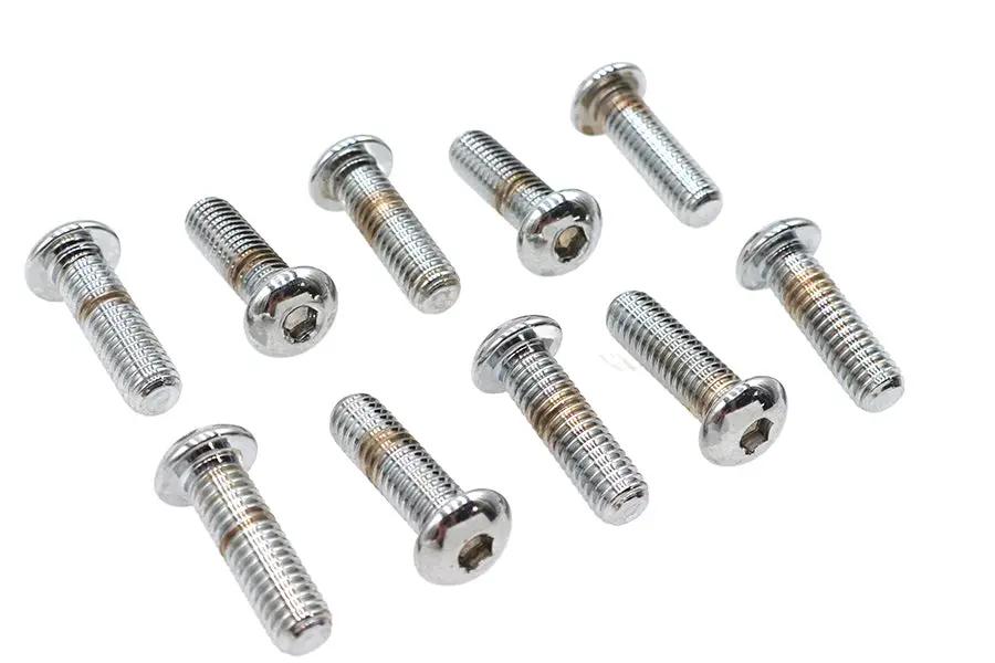 Colony BHC-851 Allen Button Head Screws, Chrome Finish, 3/8 inch x 1-1/4 inch by Colony