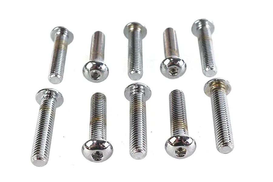 Colony BHC-853 Allen Button Head Screws, 3/8 inch-16 x 1-3/4 inch, Chrome Finish by Colony