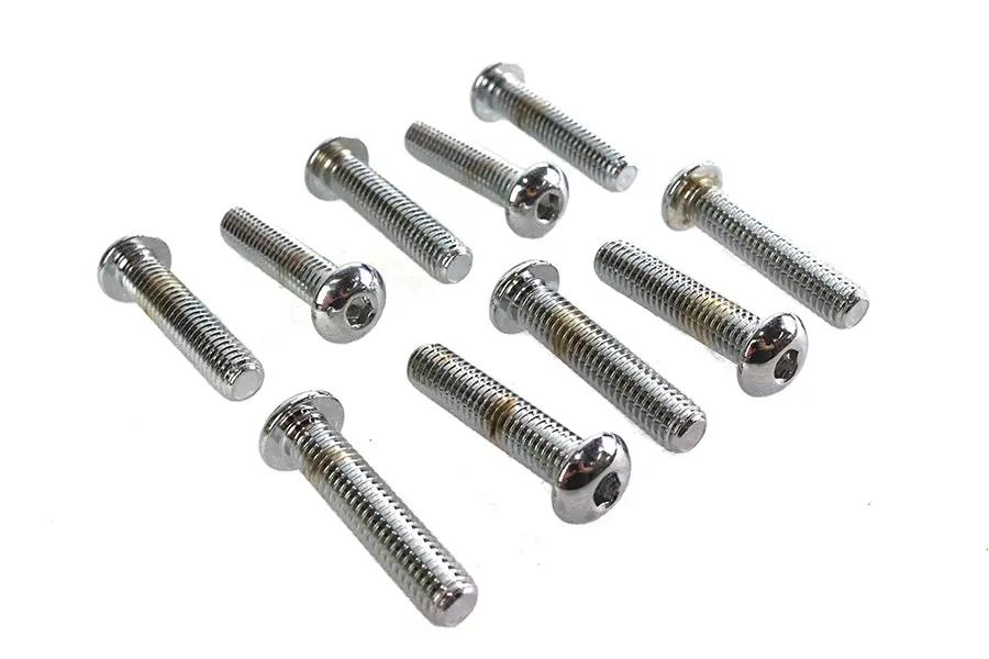 Colony BHC-853 Allen Button Head Screws, 3/8 inch-16 x 1-3/4 inch, Chrome Finish by Colony