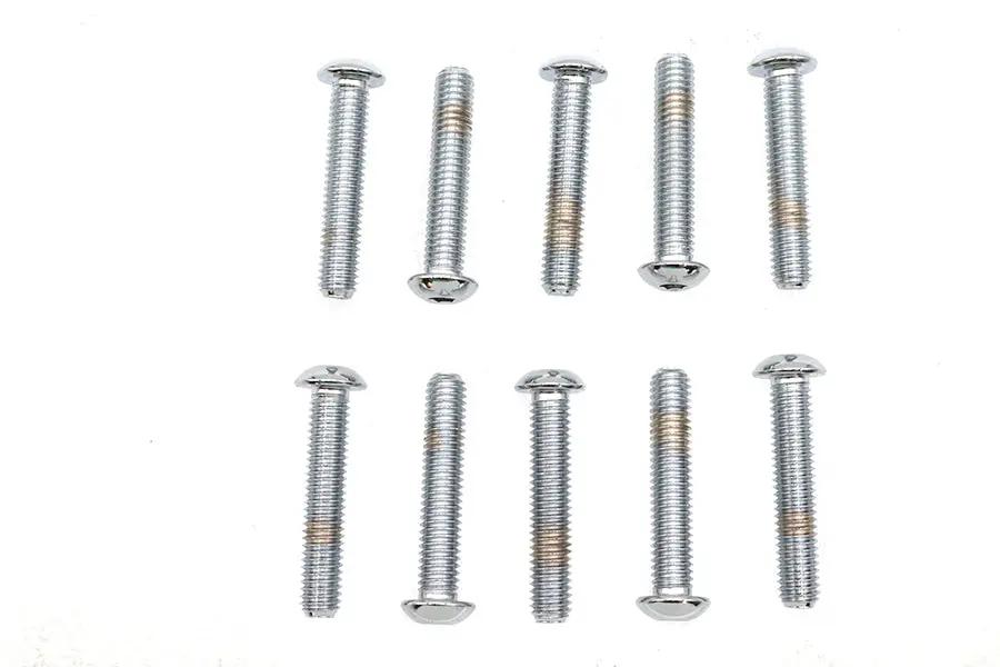 Gardner-Westcott Allen Button Head Screws Chrome 3/8 inch-16 x 2 inch, Coarse Thread, Pack of 10 by Gardner-Westcott