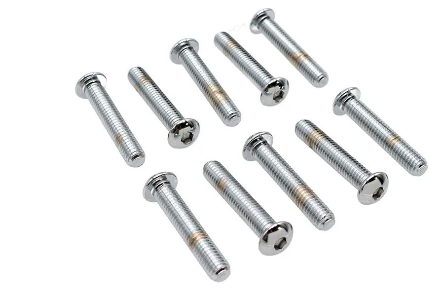 Gardner-Westcott Allen Button Head Screws Chrome 3/8 inch-16 x 2 inch, Coarse Thread, Pack of 10 by Gardner-Westcott