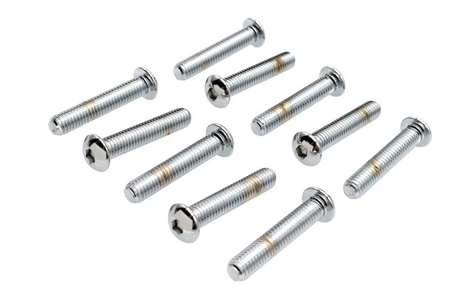 Gardner-Westcott Allen Button Head Screws Chrome 3/8 inch-16 x 2 inch, Coarse Thread, Pack of 10 by Gardner-Westcott