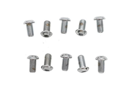 Colony BHC-808 Allen Button Head Screws Chrome Finish, 1/4 inch x 1/2 inch - Fine Threads by Colony