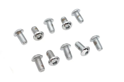 Colony BHC-808 Allen Button Head Screws Chrome Finish, 1/4 inch x 1/2 inch - Fine Threads by Colony