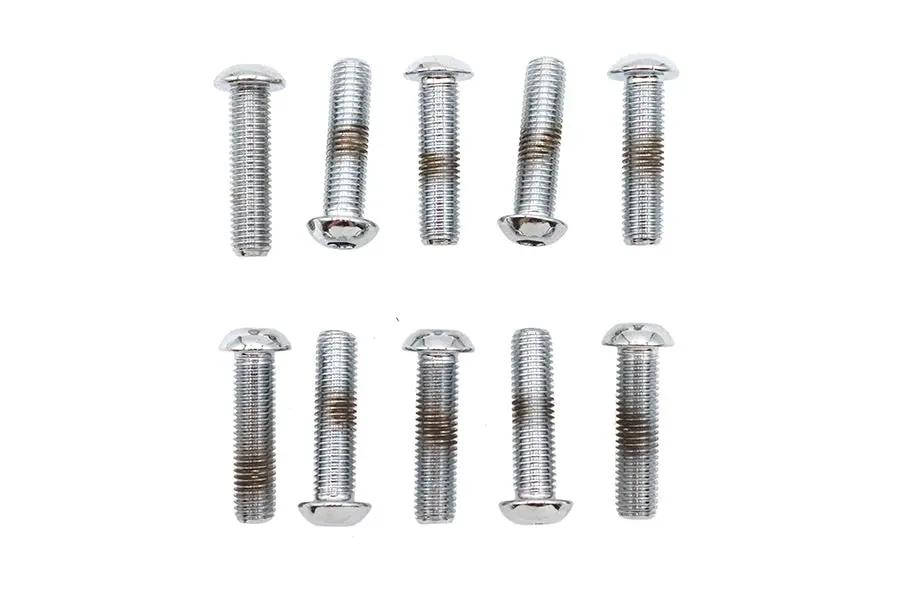Colony BHC-810 Allen Button Head Screws, 1/4 inch x 1 inch, Chrome Finish by Colony