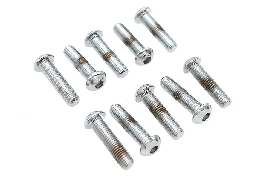 Colony BHC-810 Allen Button Head Screws, 1/4 inch x 1 inch, Chrome Finish by Colony