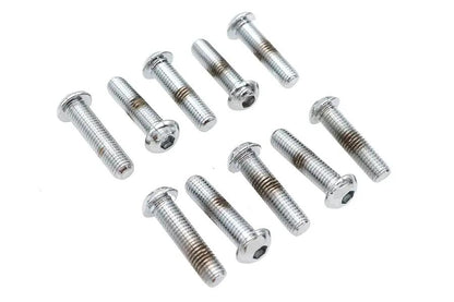 Colony BHC-810 Allen Button Head Screws, 1/4 inch x 1 inch, Chrome Finish by Colony