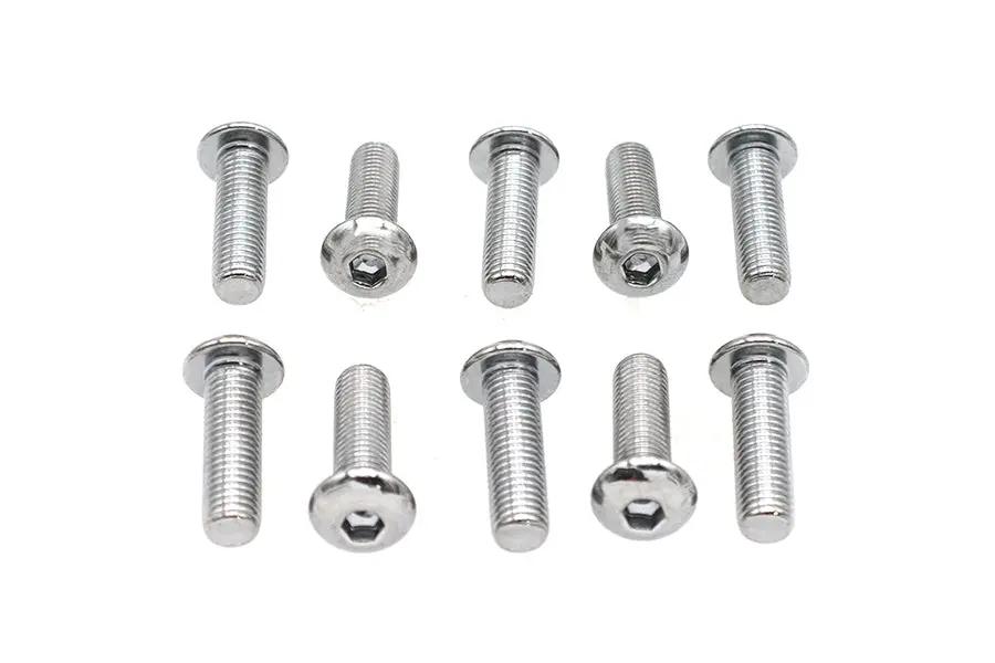 Colony BHC-814 Allen Button Head Screws, 5/16 inch x 1 inch, Chrome Finish by Colony