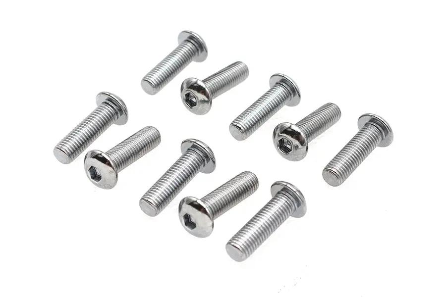 Colony BHC-814 Allen Button Head Screws, 5/16 inch x 1 inch, Chrome Finish by Colony