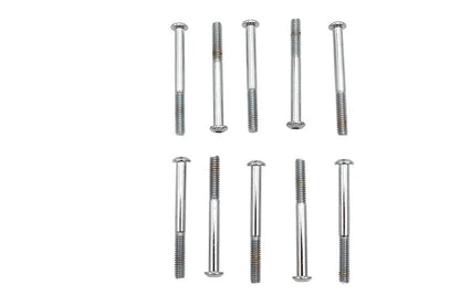 V-Twin Allen Button Head Screws Chrome Finish 1/4 inch x 2-5/8 inch, Coarse Threads by V-Twin