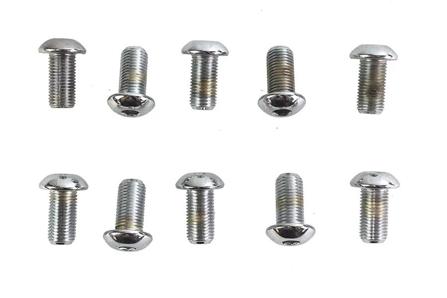 Colony BHC-819 Allen Button Head Screws, Chrome Finish, 3/8 inch x 3/4 inch, Fine Threads by Colony