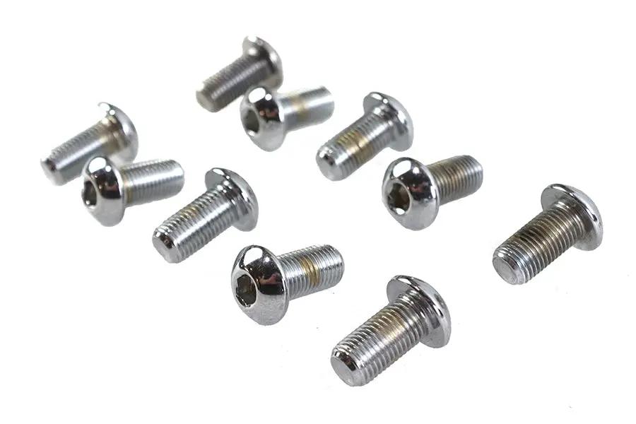 Colony BHC-819 Allen Button Head Screws, Chrome Finish, 3/8 inch x 3/4 inch, Fine Threads by Colony