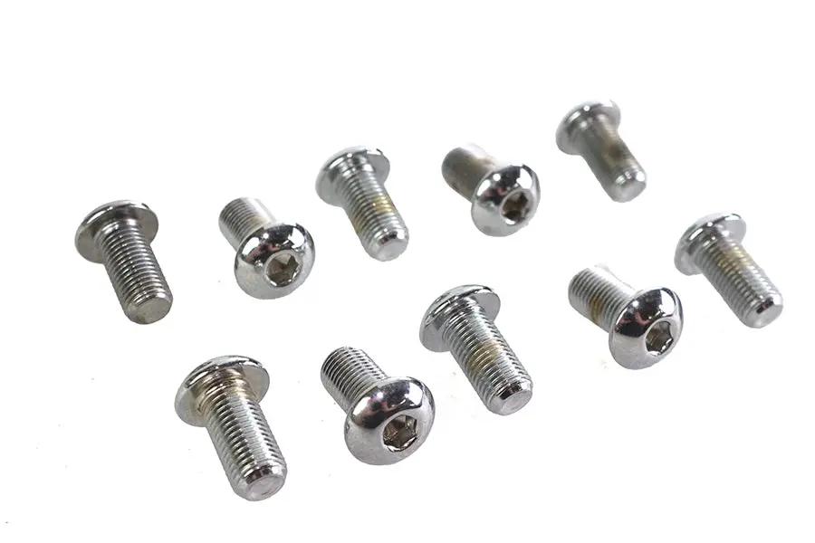 Colony BHC-819 Allen Button Head Screws, Chrome Finish, 3/8 inch x 3/4 inch, Fine Threads by Colony