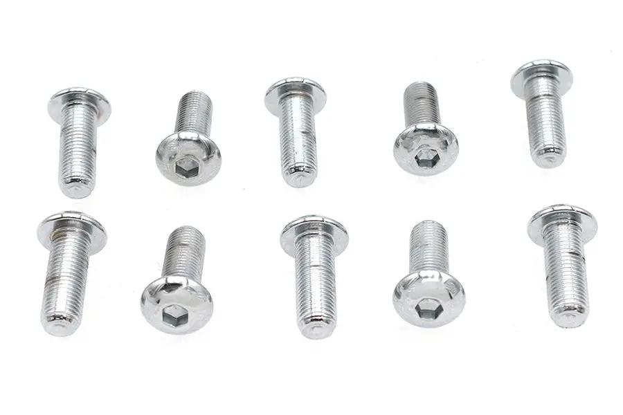 Colony BHC-820 Allen Button Head Screws, Chrome Finish, 3/8 inch x 1 inch, Fine Thread by Colony