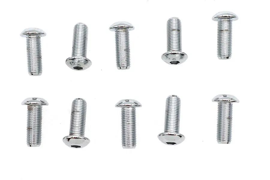 Colony BHC-820 Allen Button Head Screws, Chrome Finish, 3/8 inch x 1 inch, Fine Thread by Colony