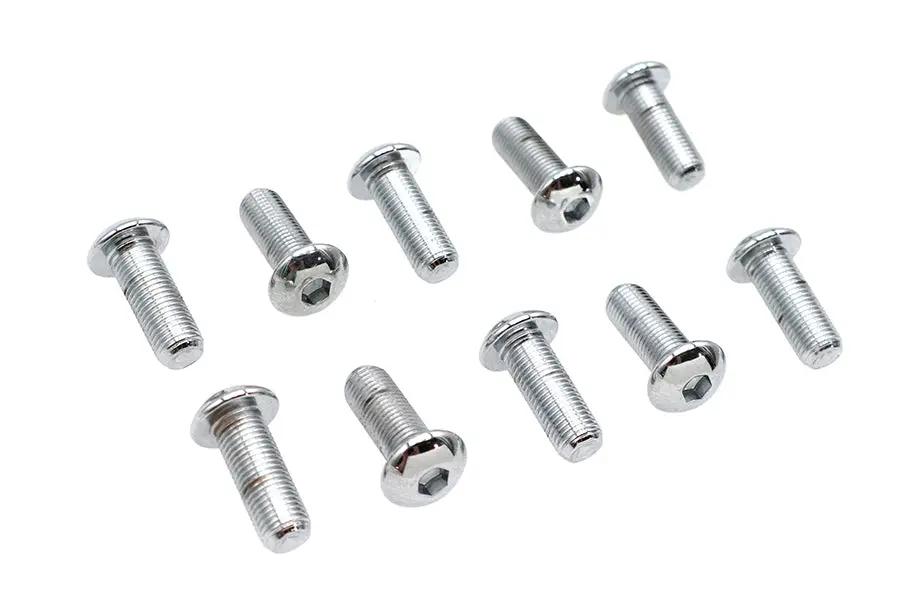 Colony BHC-820 Allen Button Head Screws, Chrome Finish, 3/8 inch x 1 inch, Fine Thread by Colony