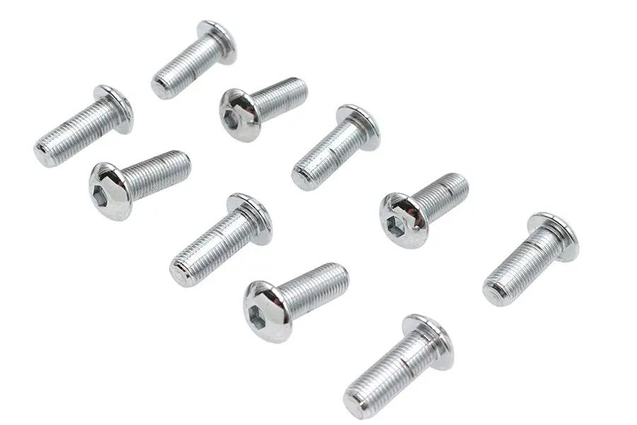 Colony BHC-820 Allen Button Head Screws, Chrome Finish, 3/8 inch x 1 inch, Fine Thread by Colony