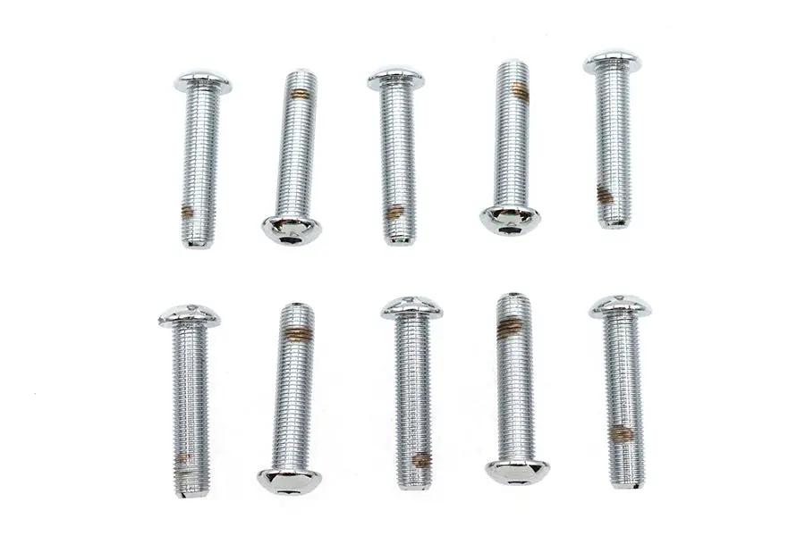 Colony BHC-823 Allen Button Head Screws, 3/8 inch x 1-3/4 inch, Chrome Finish, Fine Threads by Colony