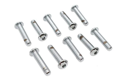 Colony BHC-823 Allen Button Head Screws, 3/8 inch x 1-3/4 inch, Chrome Finish, Fine Threads by Colony