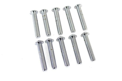 Colony BHC-824 Allen Button Head Screws, 3/8 inch-24 x 2 inch, Chrome Finish by Colony