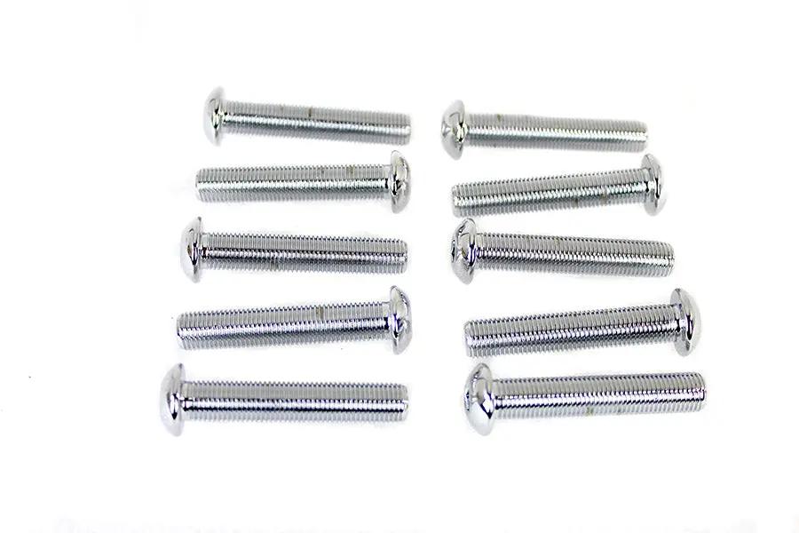 Colony BHC-824 Allen Button Head Screws, 3/8 inch-24 x 2 inch, Chrome Finish by Colony